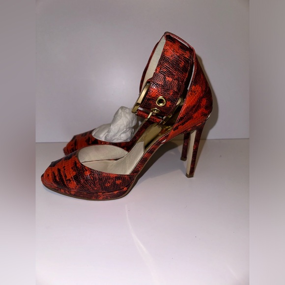 Michael Kors printed leather ankle strap *worn once* - Picture 1 of 8